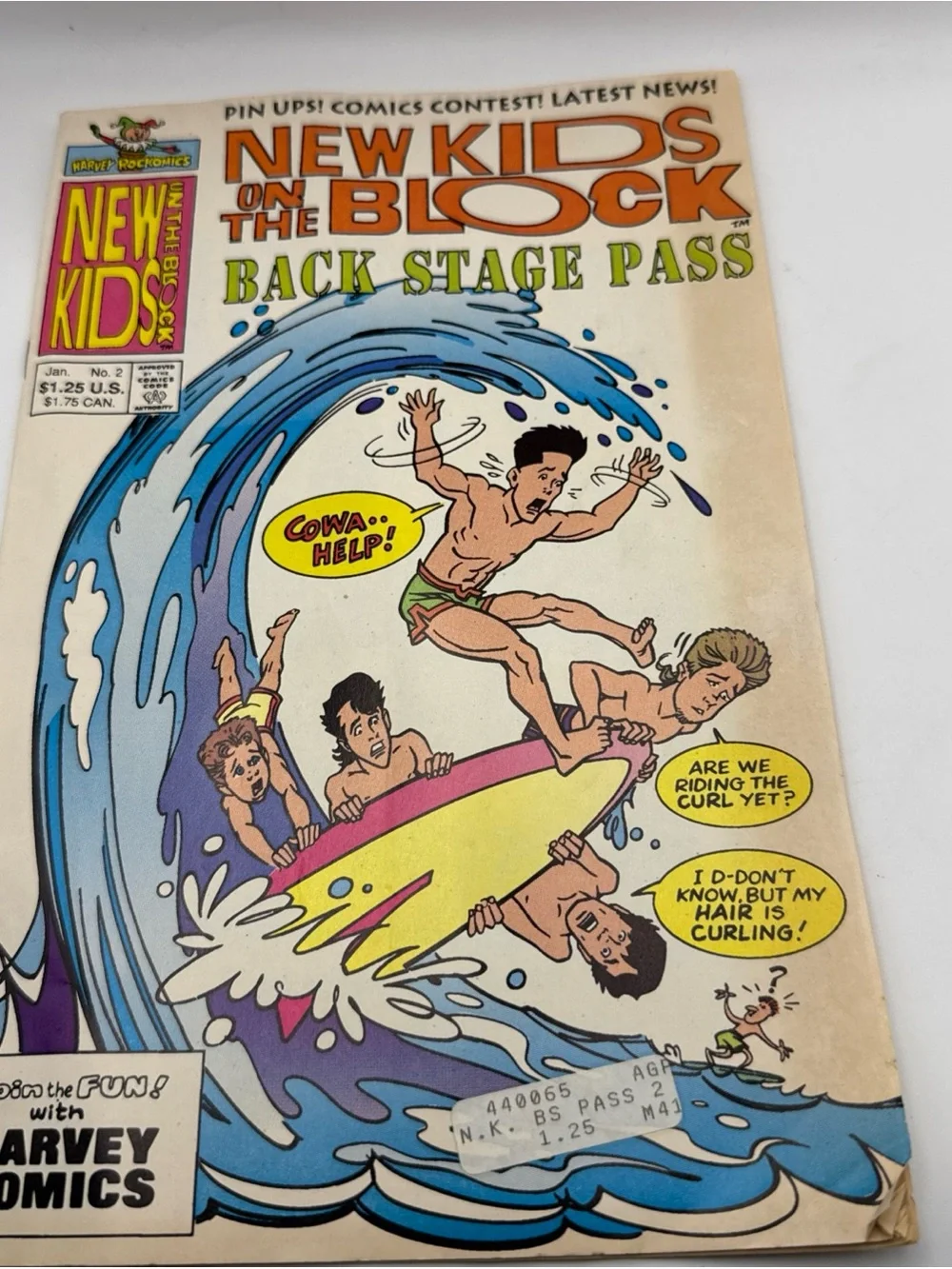 New Kids on the Block (NKOTB) Book and Comic Book Collectible Set of 8 Ephemera